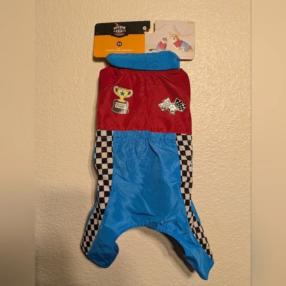 Pet Racing-Themed One Piece by - Red and Blue Nwt